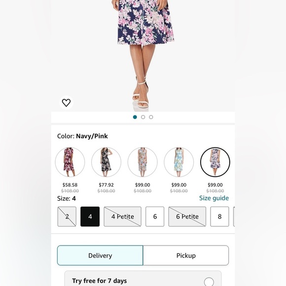 London Times Women's Printed Sleeveless Versatile Empire A-line Midi Dress NWT - Picture 9 of 9